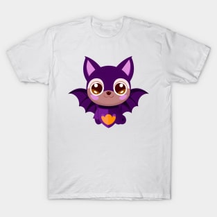 Cute Funny Bat - Halloween T-Shirt